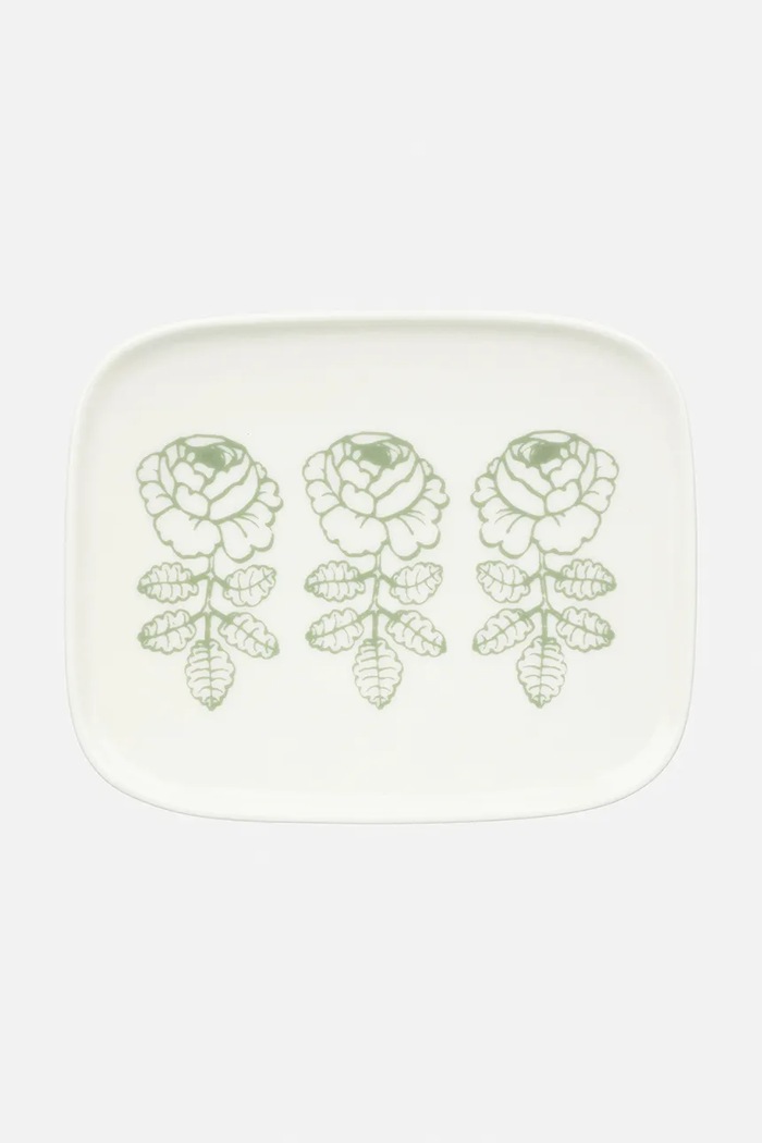 Marimekko tanjur za posluživanje od kamenine 12 x 15 cm bijela 075727.160