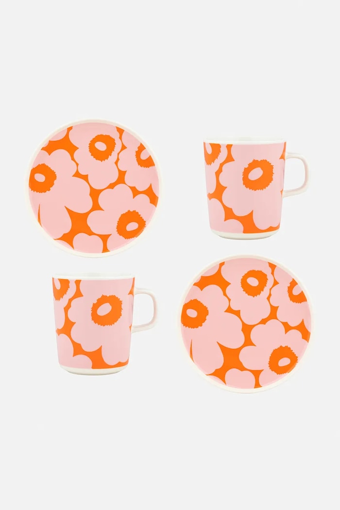 Marimekko set za doručak od kamenine roza 075732.132