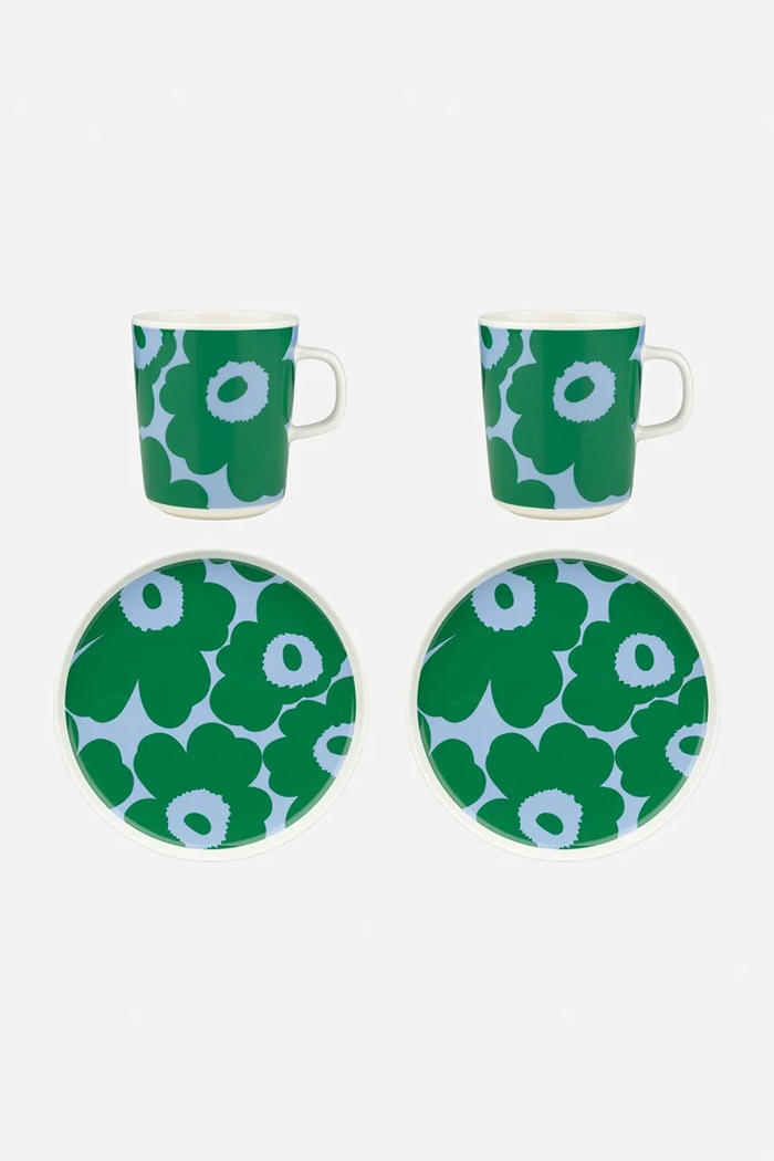 Marimekko set za doručak od kamenine zelena 075733.165