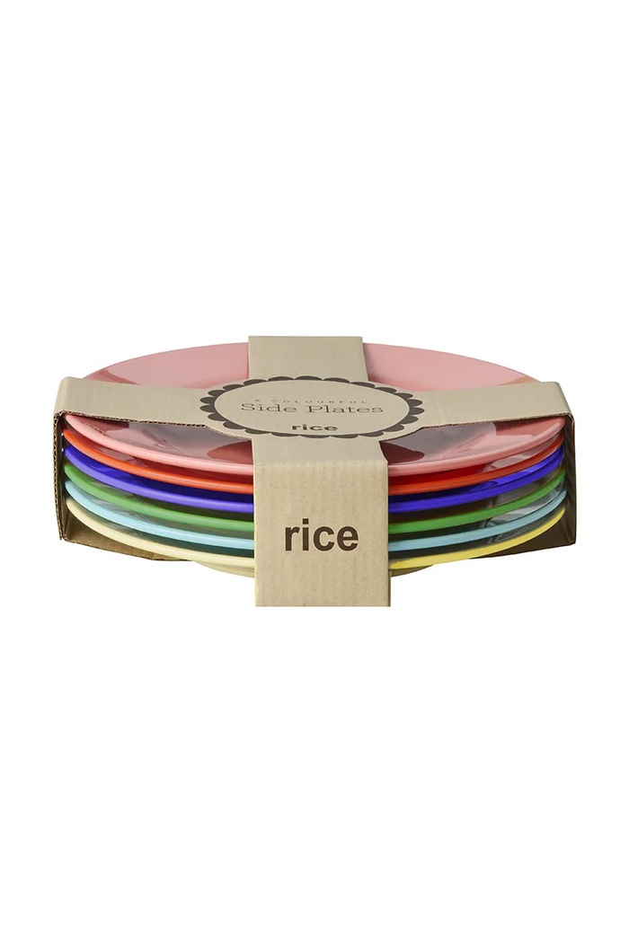 Rice zestaw talerzy śniadaniowych 2 x 20 cm multicolor MESPL.6ZHS26