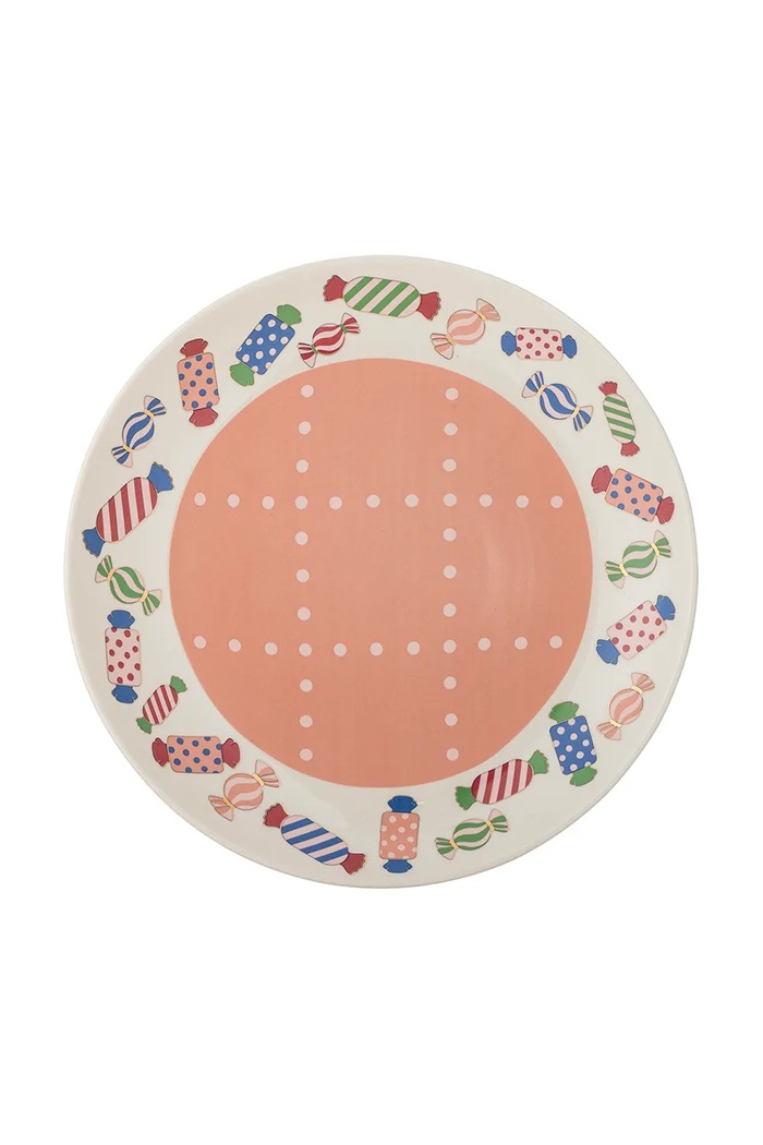 Bloomingville Talerz do serwowania z kamionki Caramella 30,5 cm 82063306 multicolor AA00