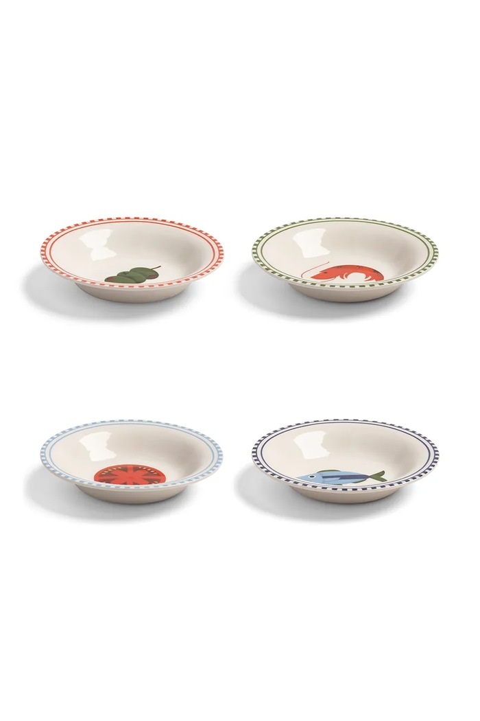 &k amsterdam Zestaw miseczek z porcelany Taverna S 2444.02 multicolor AA00
