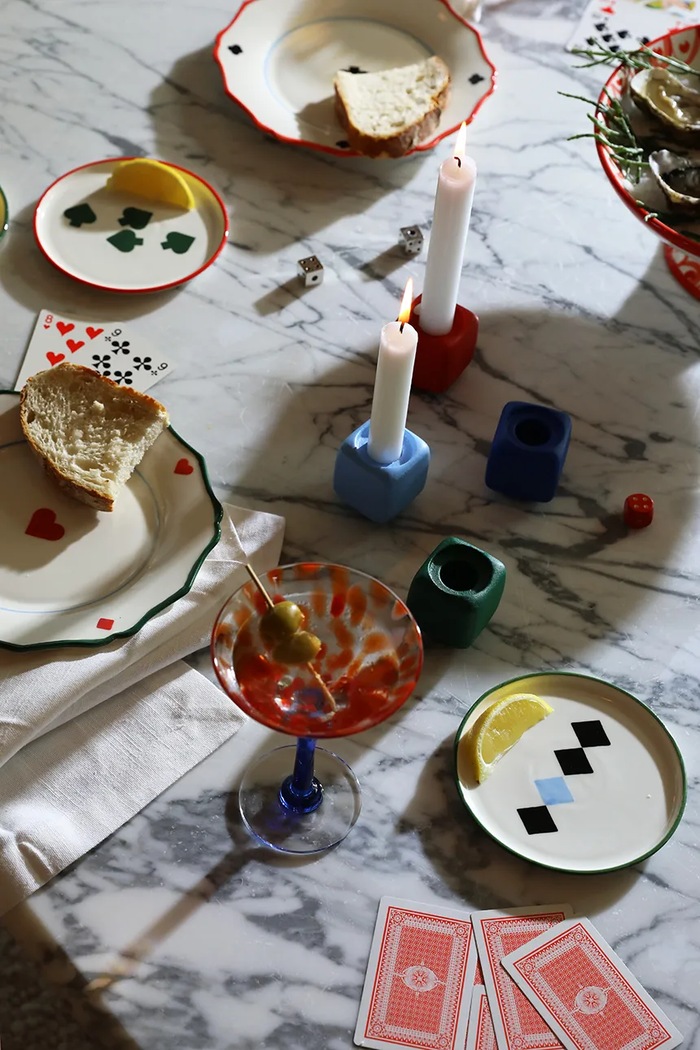 Zestaw talerzy z porcelany Deck L &k amsterdam 2250.01 multicolor