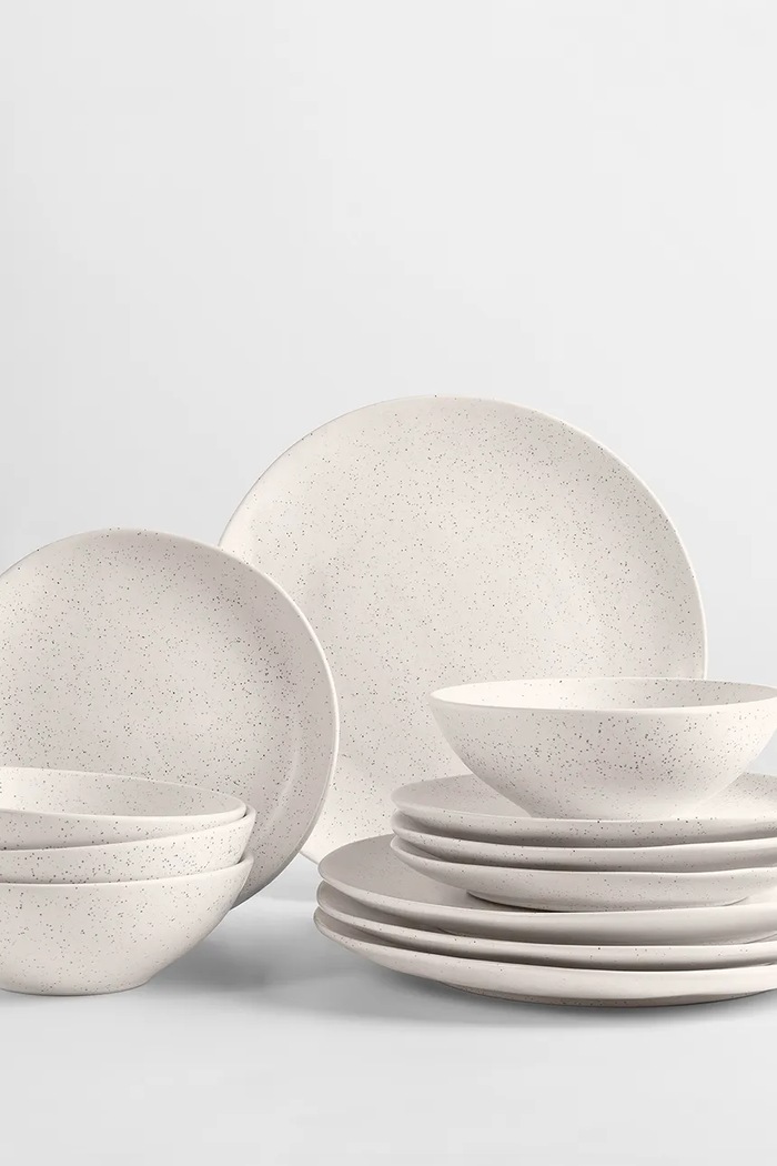 Broste Copenhagen Serwis obiadowy z kamionki 80019750 beżowy AA00