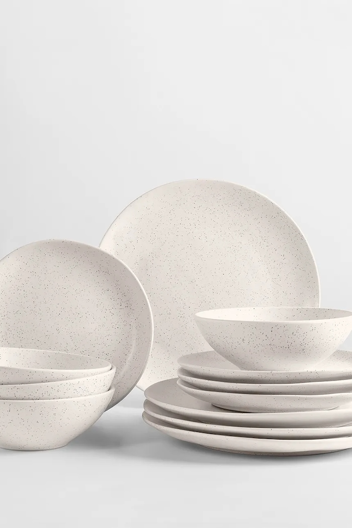 Broste Copenhagen Serwis obiadowy z kamionki 80019750 beżowy AA00