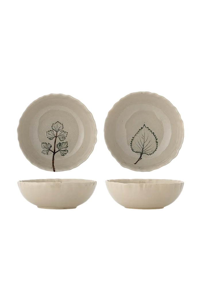 Bloomingville komplet skledic za serviranje iz kamenine 15,5 x 5 cm bež 82073081