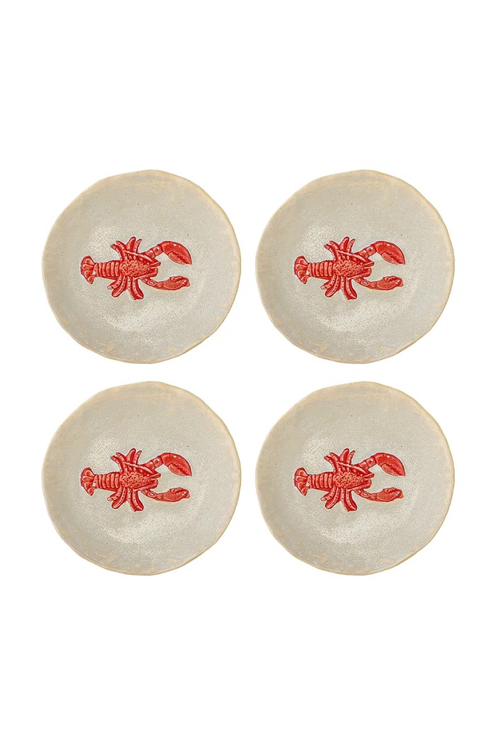 Bloomingville komplet krožničkov za prigrizke iz kamenine 13 x 1,5 cm bež 82073087