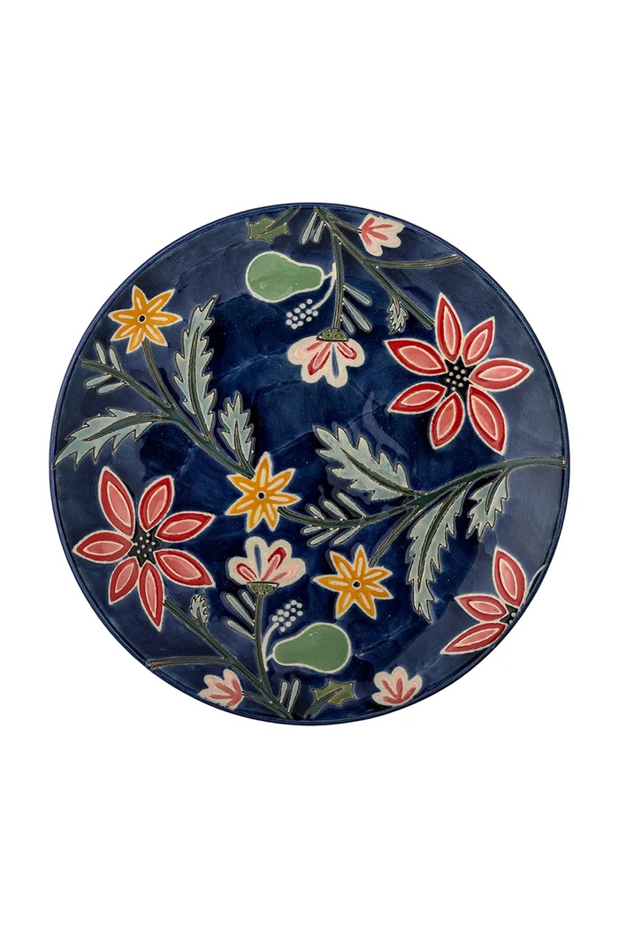 Bloomingville zestaw talerzy z kamionki 20,5 x 2,5 cm 82073151 multicolor AA00