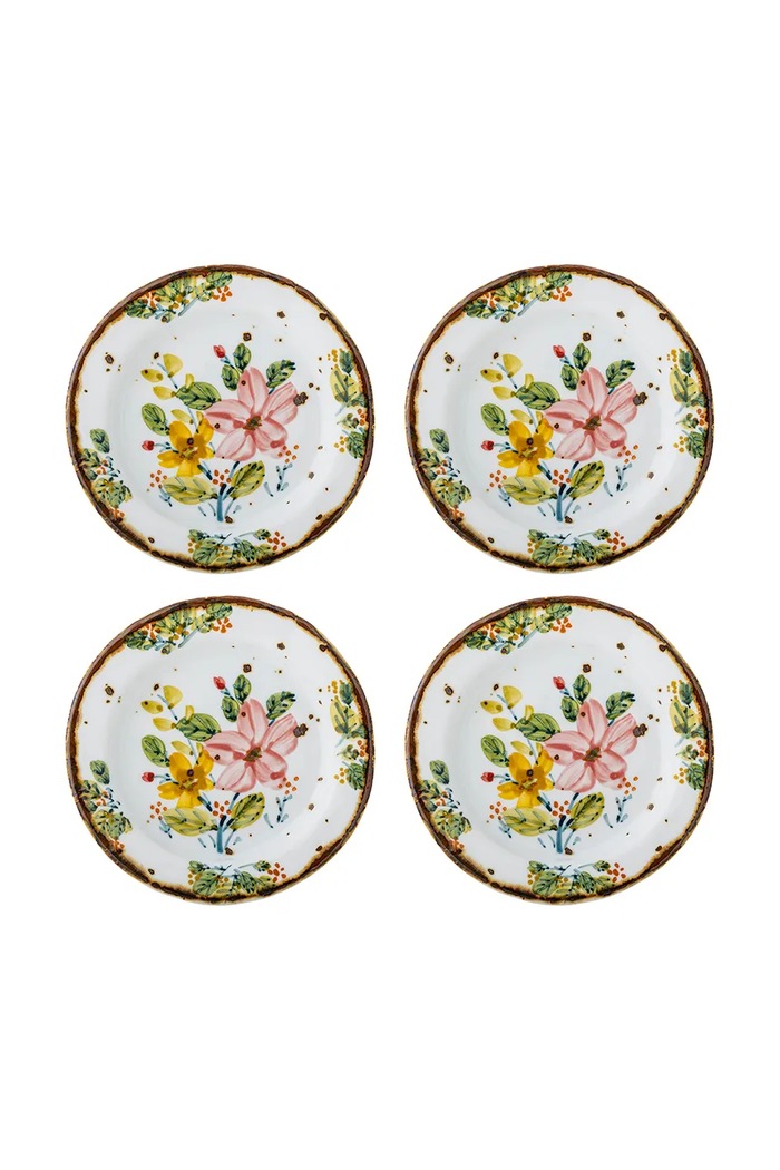 Bloomingville Zestaw talerzyków z kamionki 15 x 1,5 cm multicolor 82073120