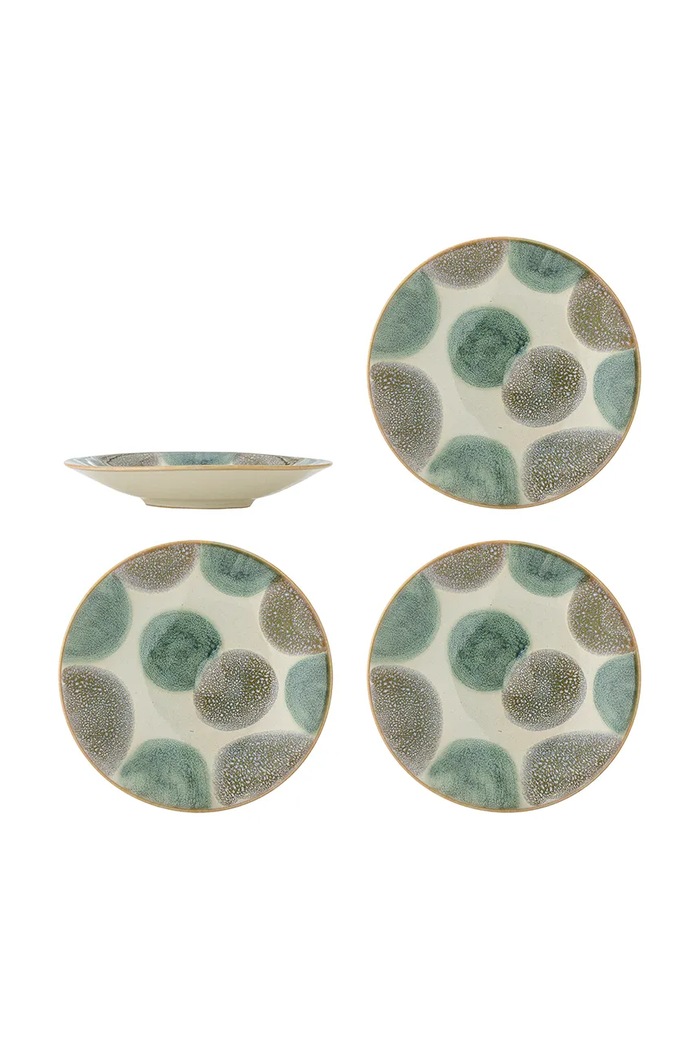 Bloomingville zestaw talerzyków z kamionki 13,5 x 2,5 cm multicolor 82073155
