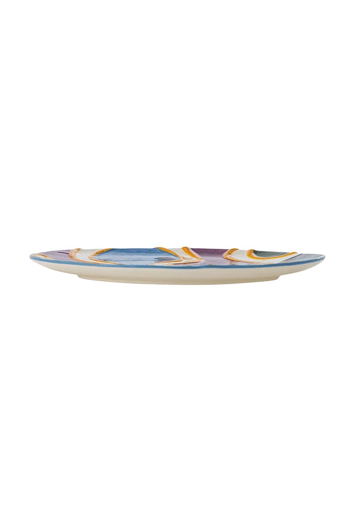 Kuchnia i bar Bloomingville zestaw talerzy z kamionki 18 x 1 cm 82063469 multicolor