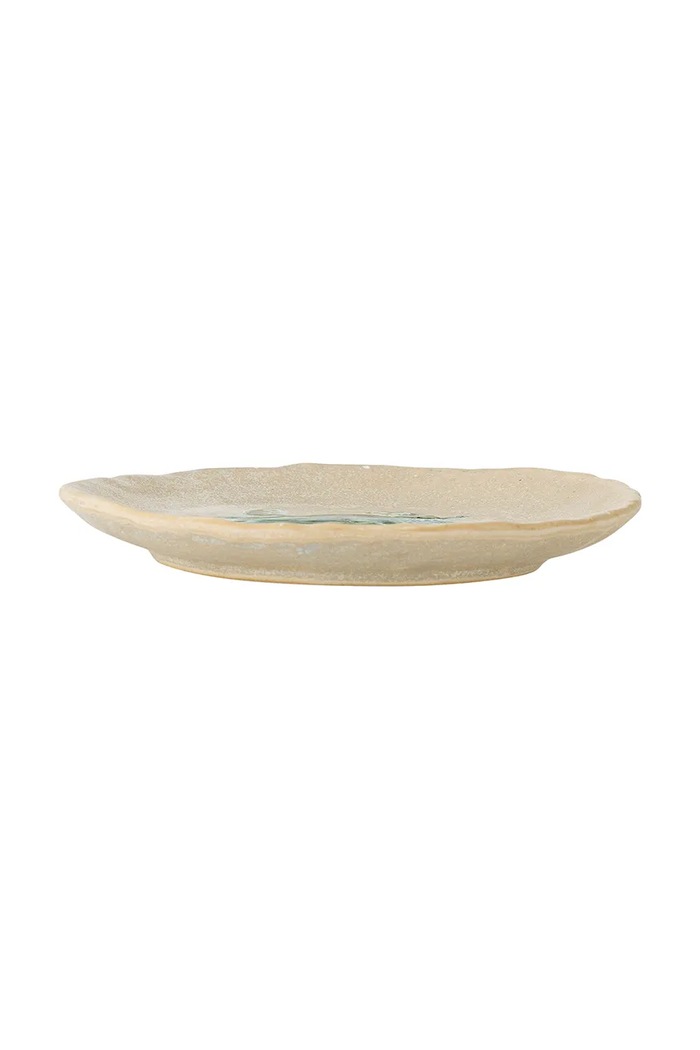 Kuchnia i bar Bloomingville zestaw talerzyków z kamionki 13 x 1,5 cm 82073086 beżowy