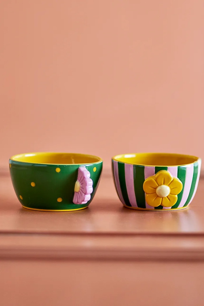 Bloomingville zestaw misek z kamionki 12 x 6,5 cm 82069377 multicolor AA00