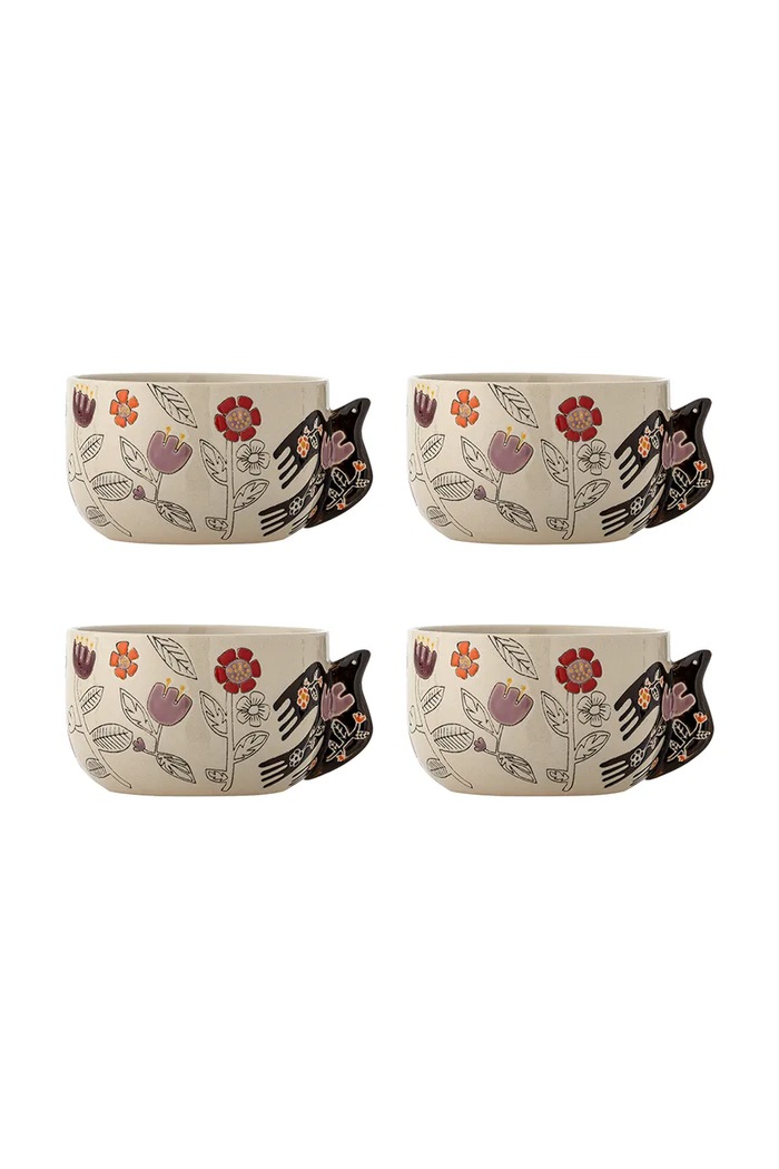 Bloomingville Zestaw misek z kamionki 13 x 8 cm multicolor 82063152