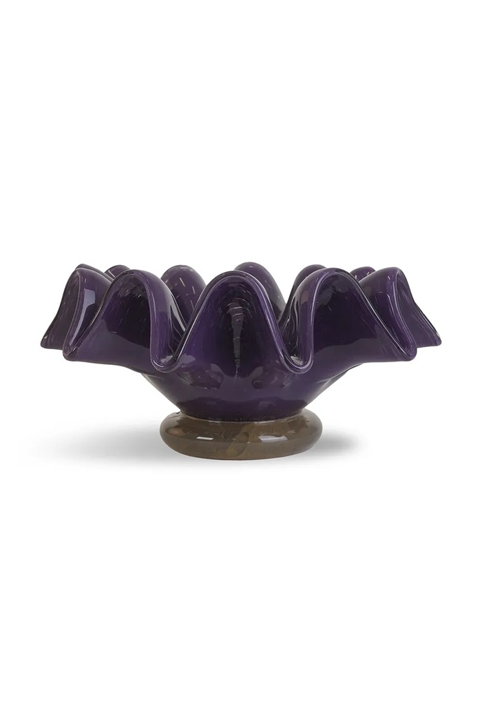 Byon Miska ze szkła dmuchanego 20 x 8 cm fioletowy 5280608809