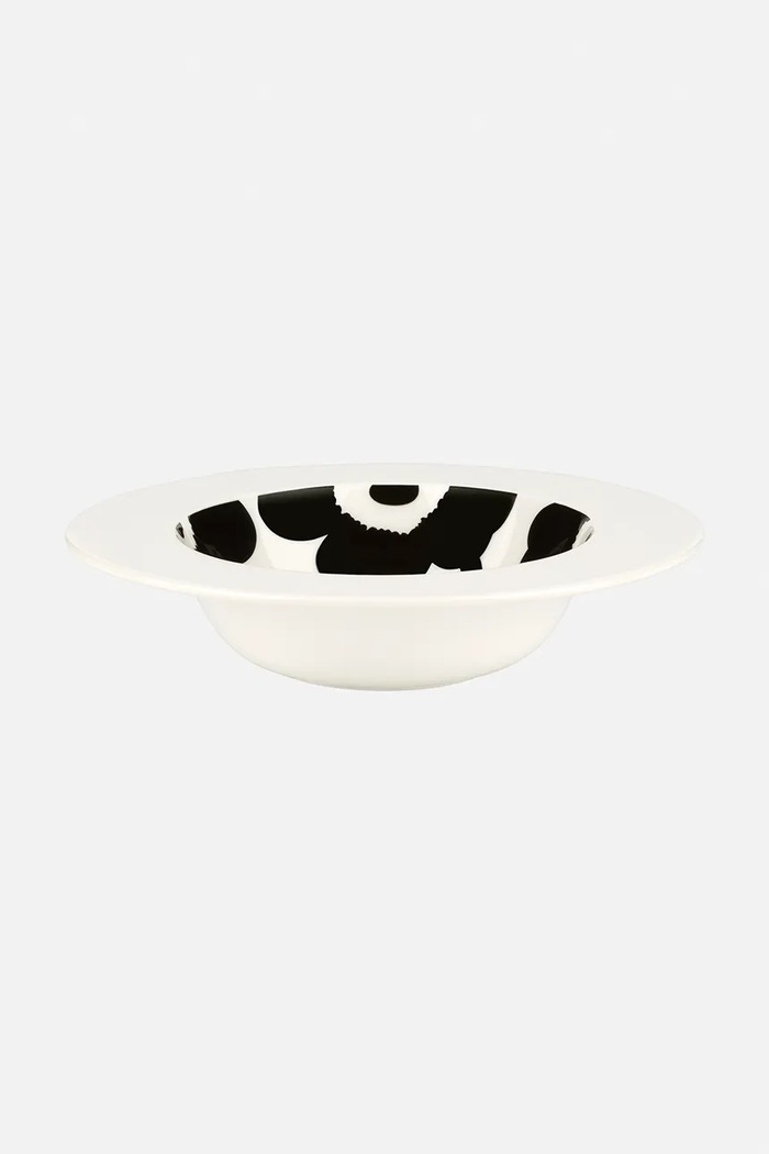 Marimekko talerz głęboki z kamionki 20 cm czarny 074370.109