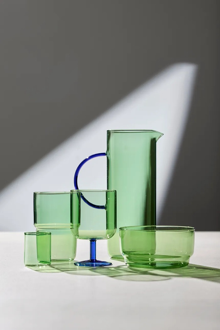 Lyngby Glas zestaw miseczek ze szkła barwionego 12 cm 32370 zielony AA00