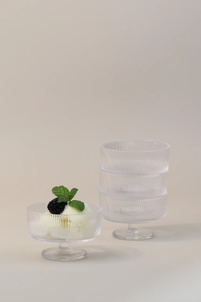 Stelton zestaw miseczek do serwowania ze szkła 11 cm transparentny X.530