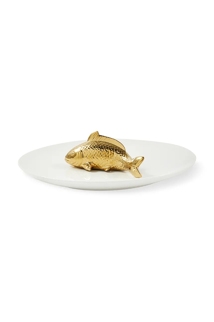Pols Potten talerz do serwowania z porcelany 40 x 12 cm 230.210.144 biały AA00