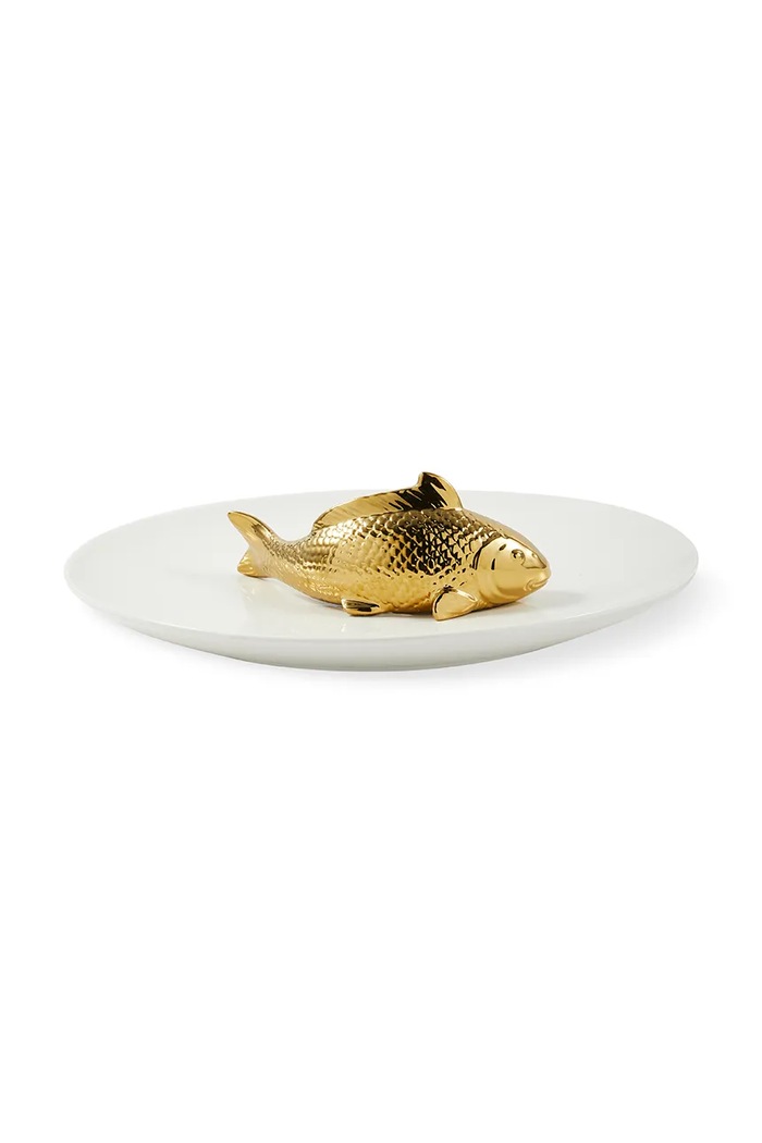 Kuchnia i bar Pols Potten talerz do serwowania z porcelany 40 x 12 cm 230.210.144 biały