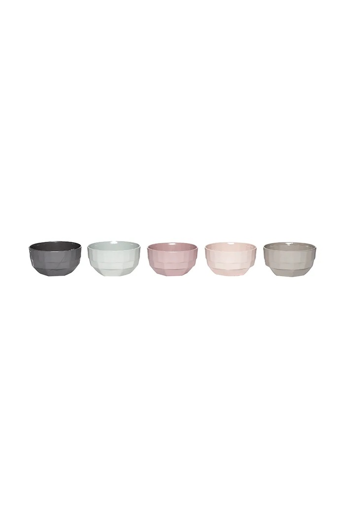 Hübsch zestaw misek z porcelany 11 x 7 cm multicolor 459011