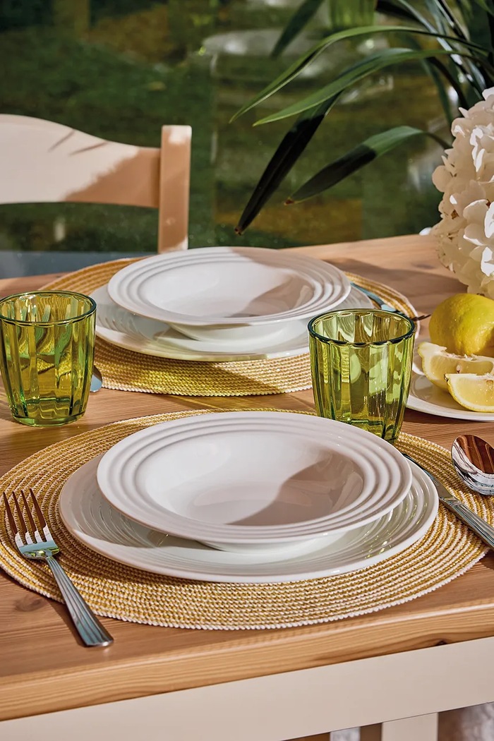 Tognana serwis obiadowy z porcelany biały PS070182175A