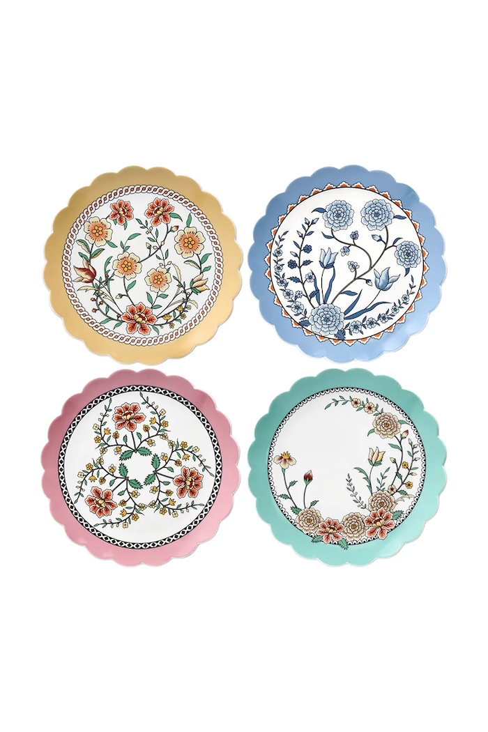 Tognana zestaw talerzy do deserów z porcelany 20 cm multicolor NL684663110A