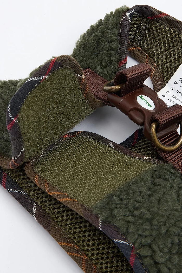 Lifestyle Barbour pettorina per cane Fleece Harness DAC0106 verde