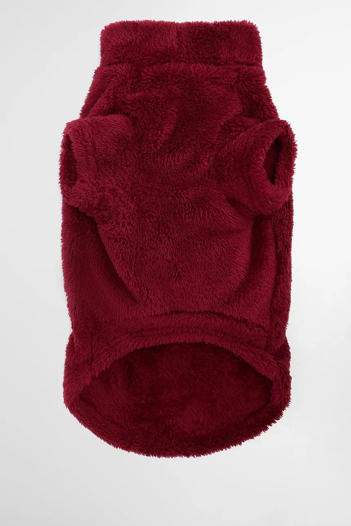 Življenjski slog Pulover za psa Barbour Brindle Fleece Dog Jumper DCO0090 rdeča