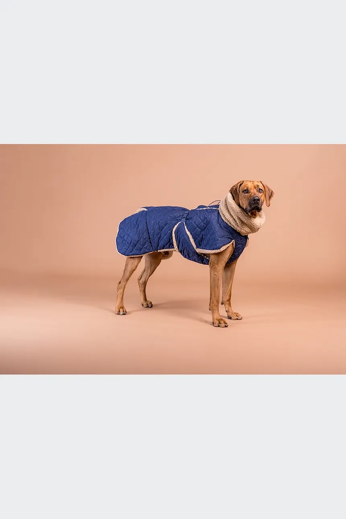 PAIKKA haină de câine Quilted Sherpa 86 x 78 x 1,75 cm 1046069 bleumarin