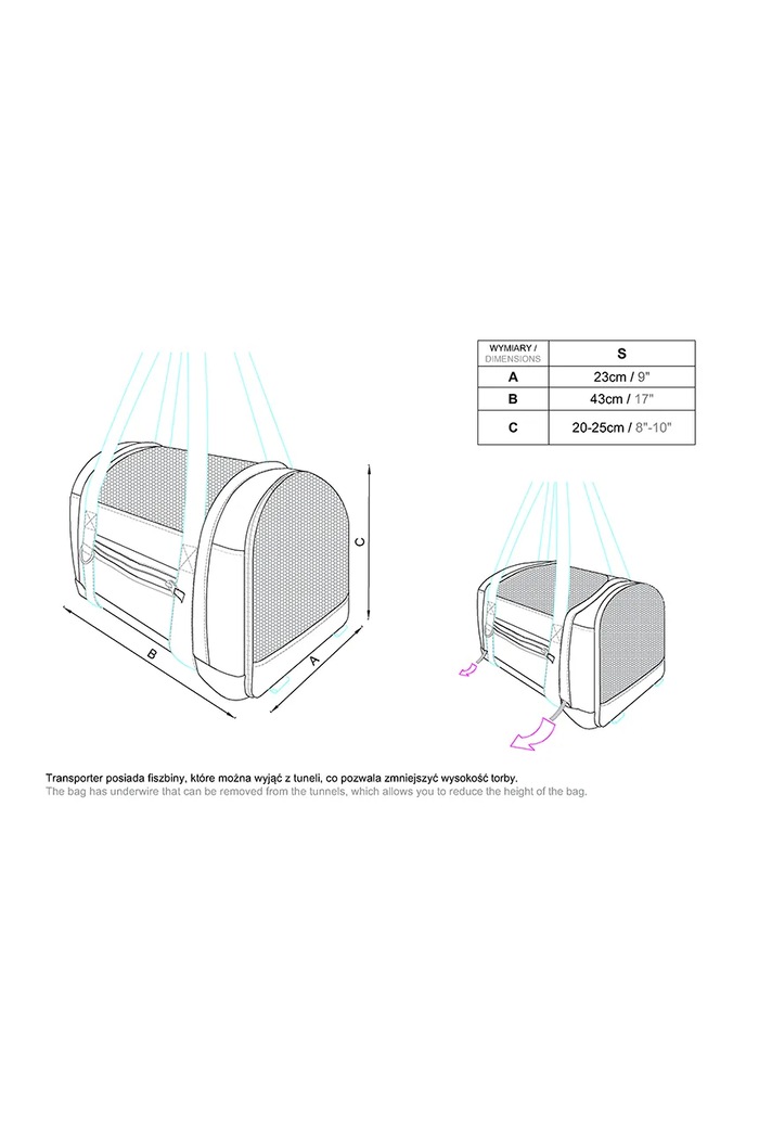 Bebobi prepravka pre domáce zviera 43 x 23 x 20 cm viacfarebná TTKAS31B