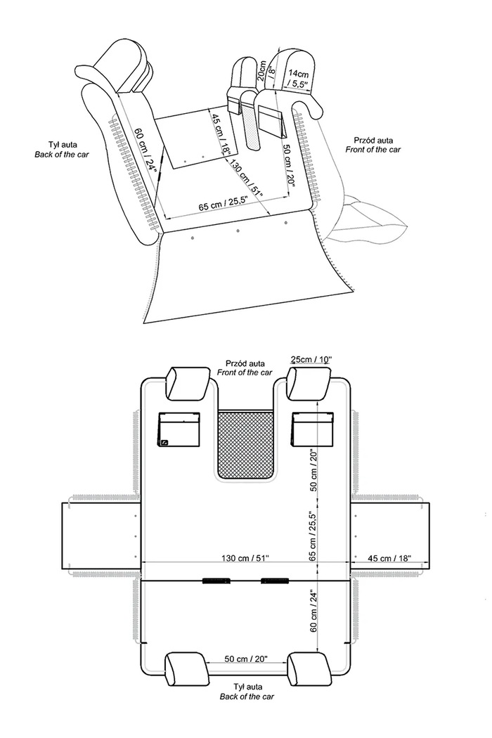 Bebobi autopoťah s bezpečnostným pásom pre psa 50 x 40 x 8 cm KMMBMBR hnedá