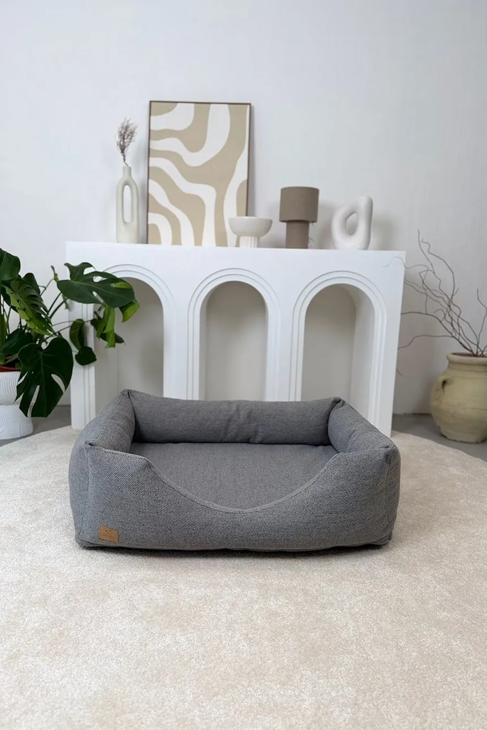 Bebobi legowisko ortopedyczne dla pupila Lilo 65 x 50 x 17 cm szary LPLSFT