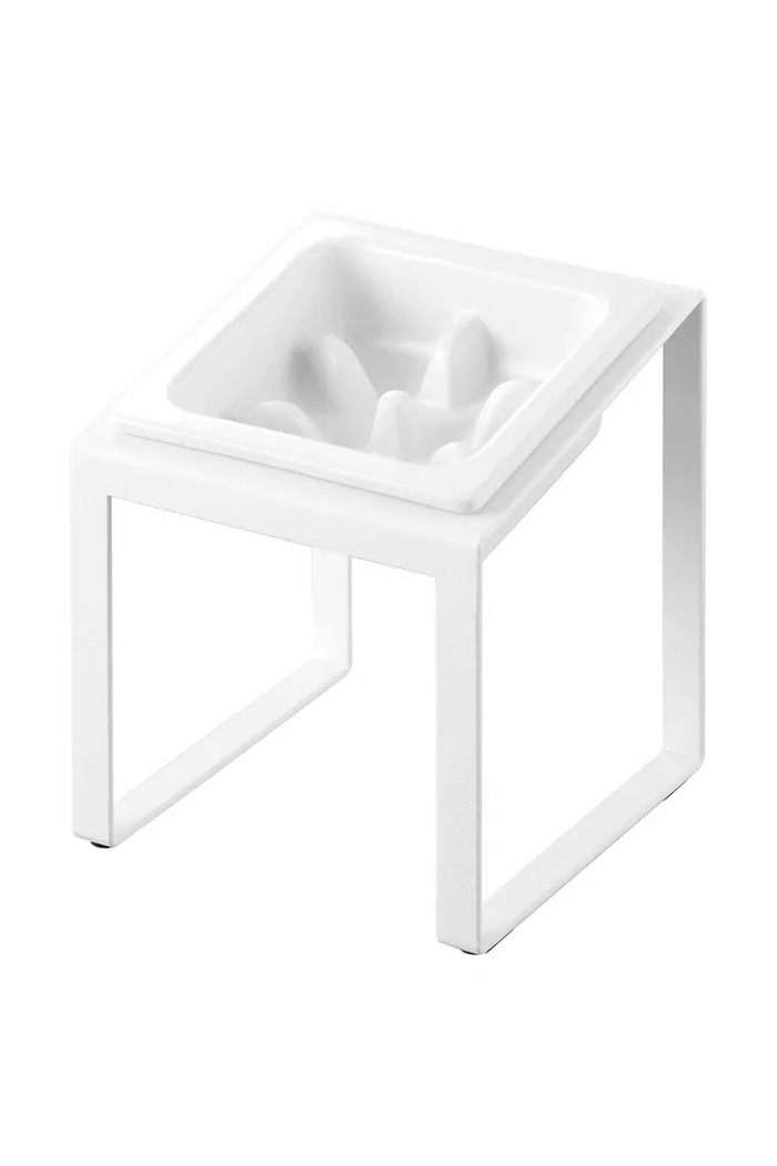 Yamazaki miska pre domáceho maznáčika 15 x 15,5 x 17,6 cm biela 10239