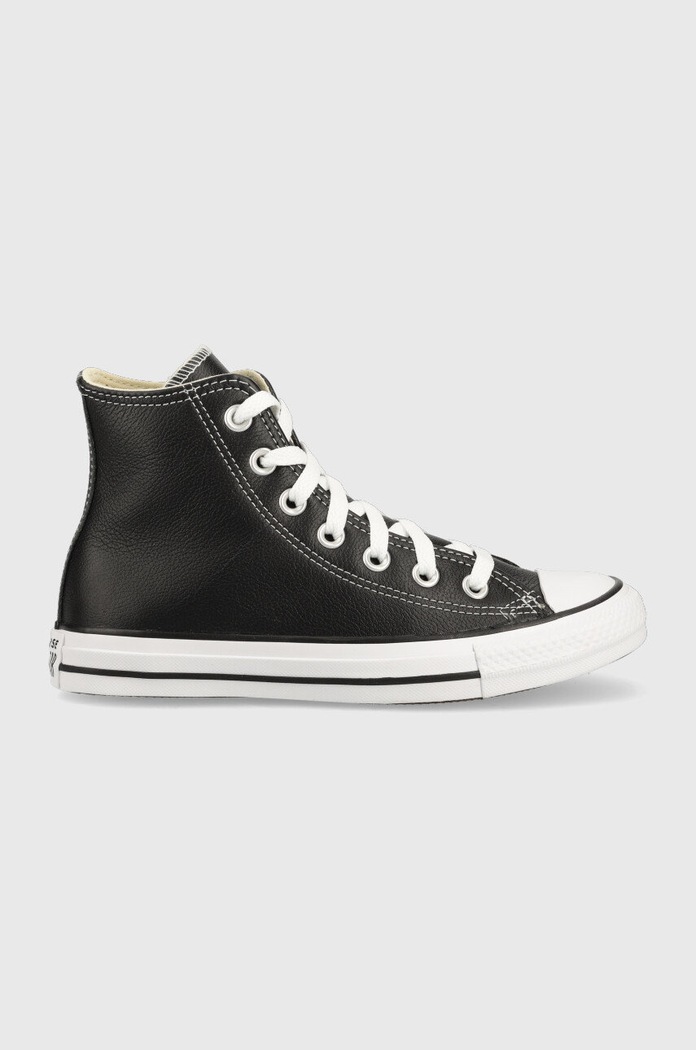 Converse - Bőr sneaker lapos fekete C132170.D