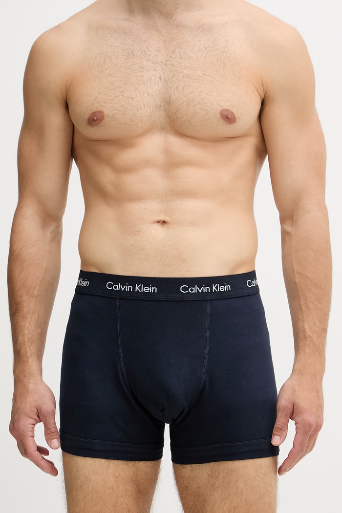 Calvin Klein Underwear boxeri bărbați din bumbac cu elastan pachet de 3 0000U2662G turcoaz SS26