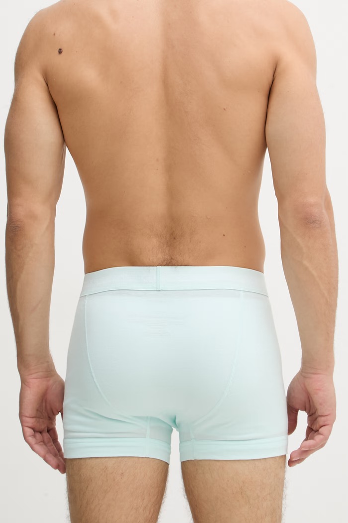 Calvin Klein Underwear boxeri bărbați din bumbac cu elastan pachet de 3 0000U2662G turcoaz