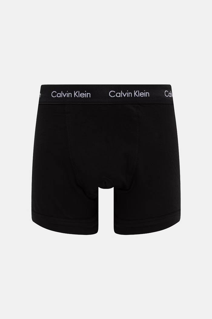 Calvin Klein Underwear boksarice moške bombažne z elastanom paket 3 kosov 0000U2662G črna SS26
