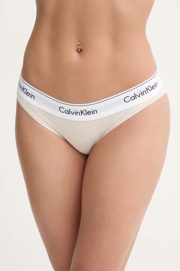 Calvin Klein Underwear figi nadruk beżowy 0000F3787E