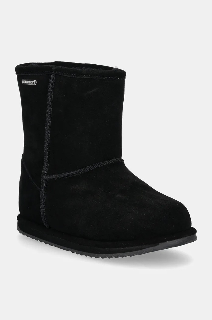 Emu Australia cizme de zapada din piele intoarsa izolat negru K10773.BLAK