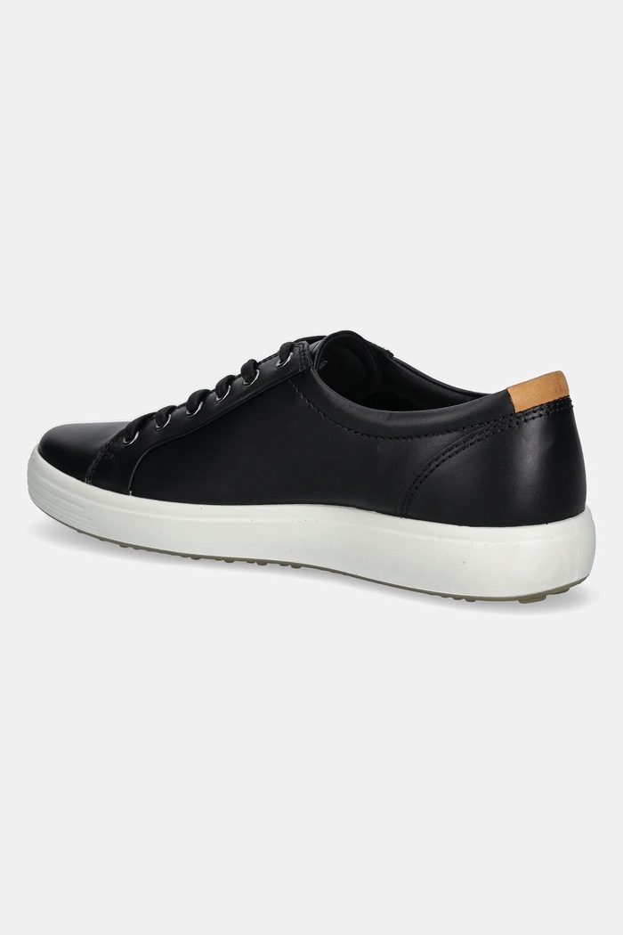 Încălțăminte Ecco sneakers din piele Soft 7 Men Black Droid 43000401001 negru