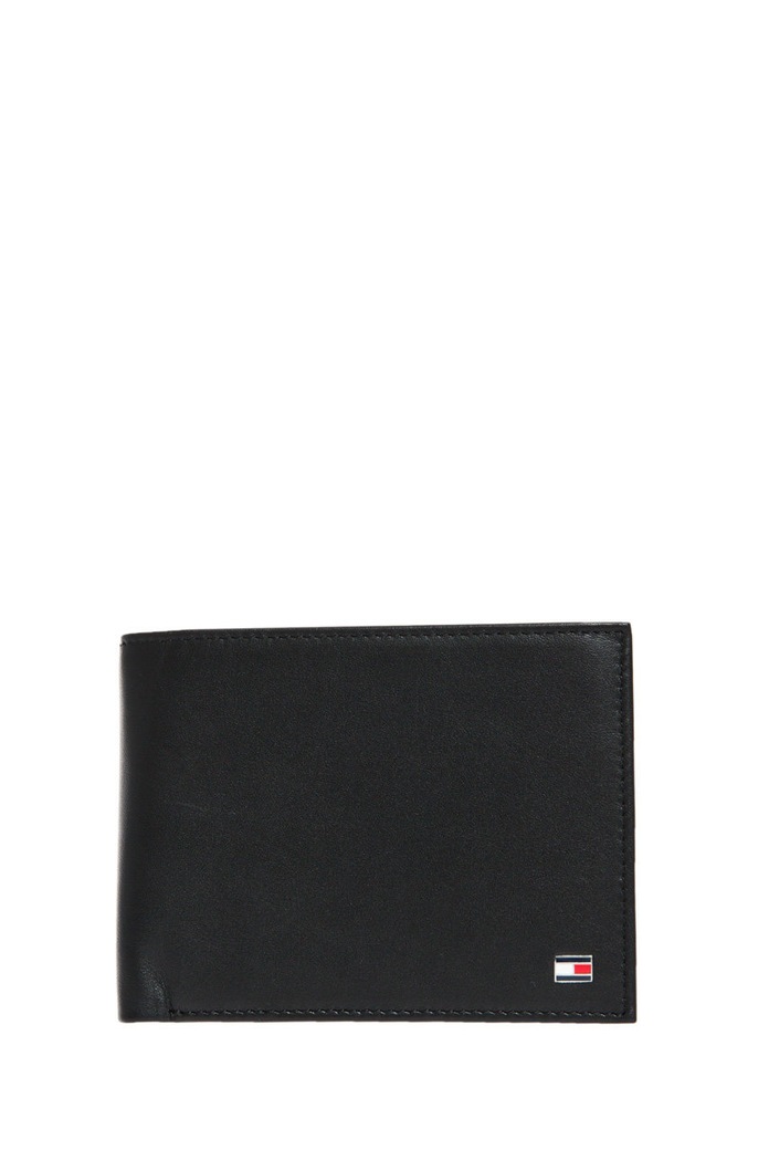 Tommy Hilfiger Portfel skórzany AM0AM00652 czarny AM0AM00652