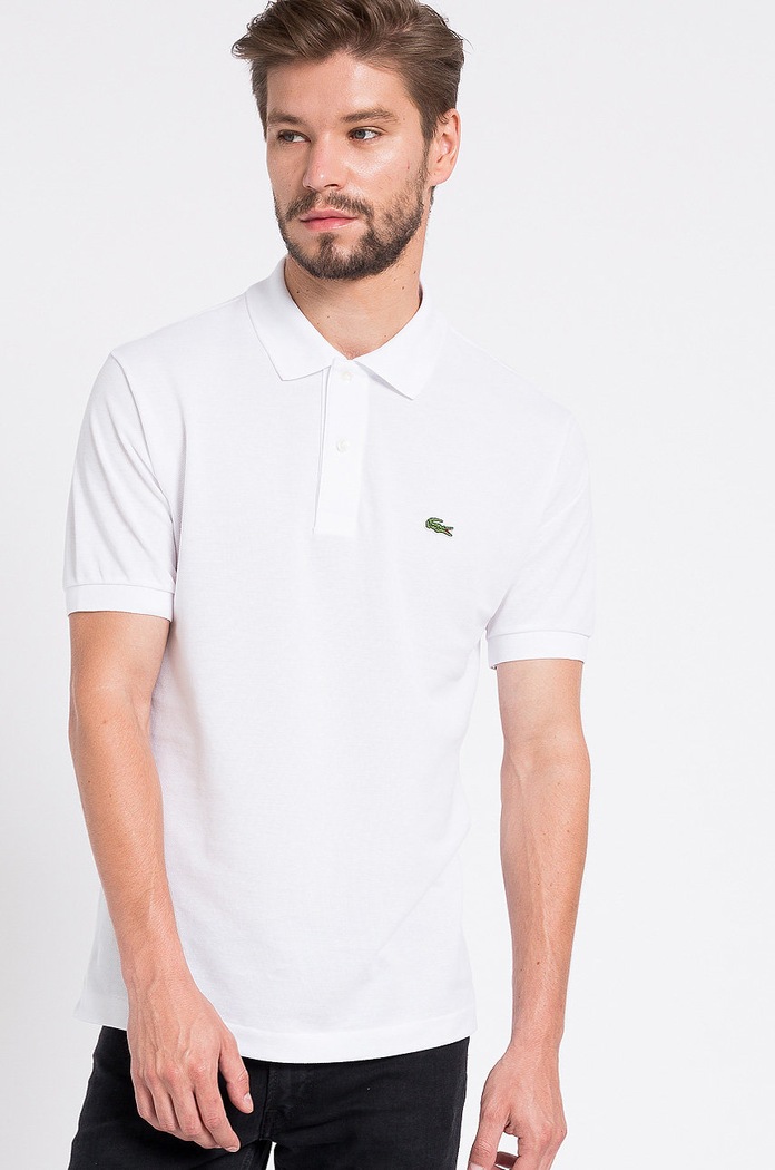Lacoste - Poló sima fehér L1212.001