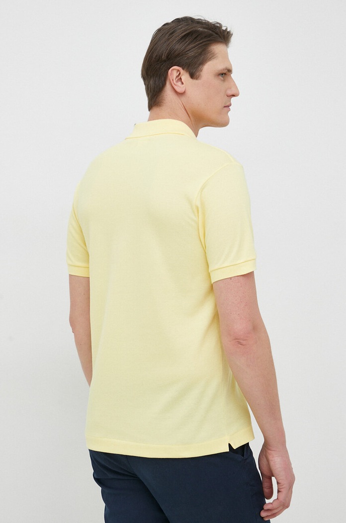Lacoste polo bawełniane L1212 żółty AW25