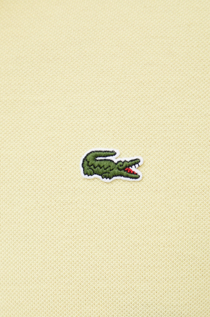 Lacoste polo bawełniane L1212 żółty
