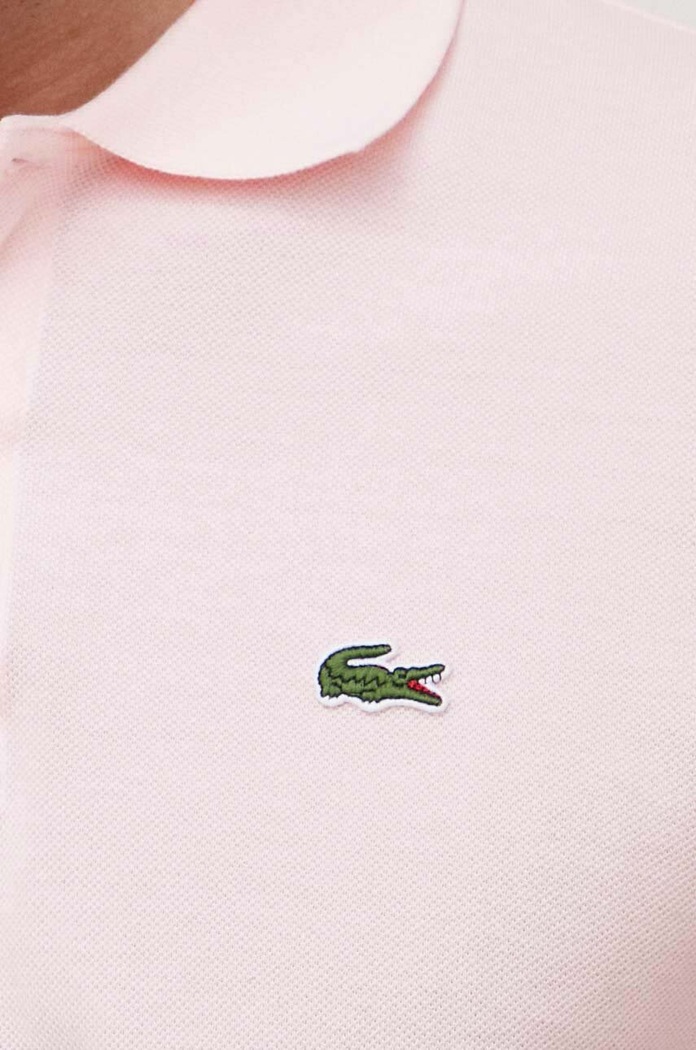 Bavlněné polo tričko Lacoste L1212 růžová