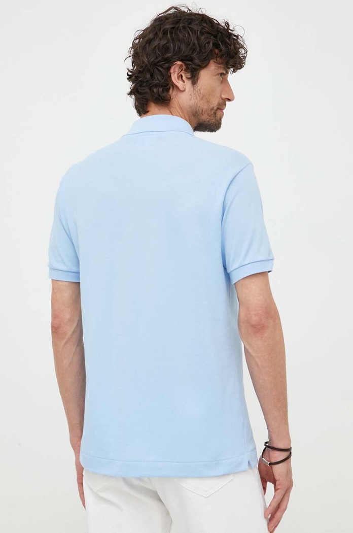 Îmbrăcăminte Lacoste polo de bumbac L1212 albastru