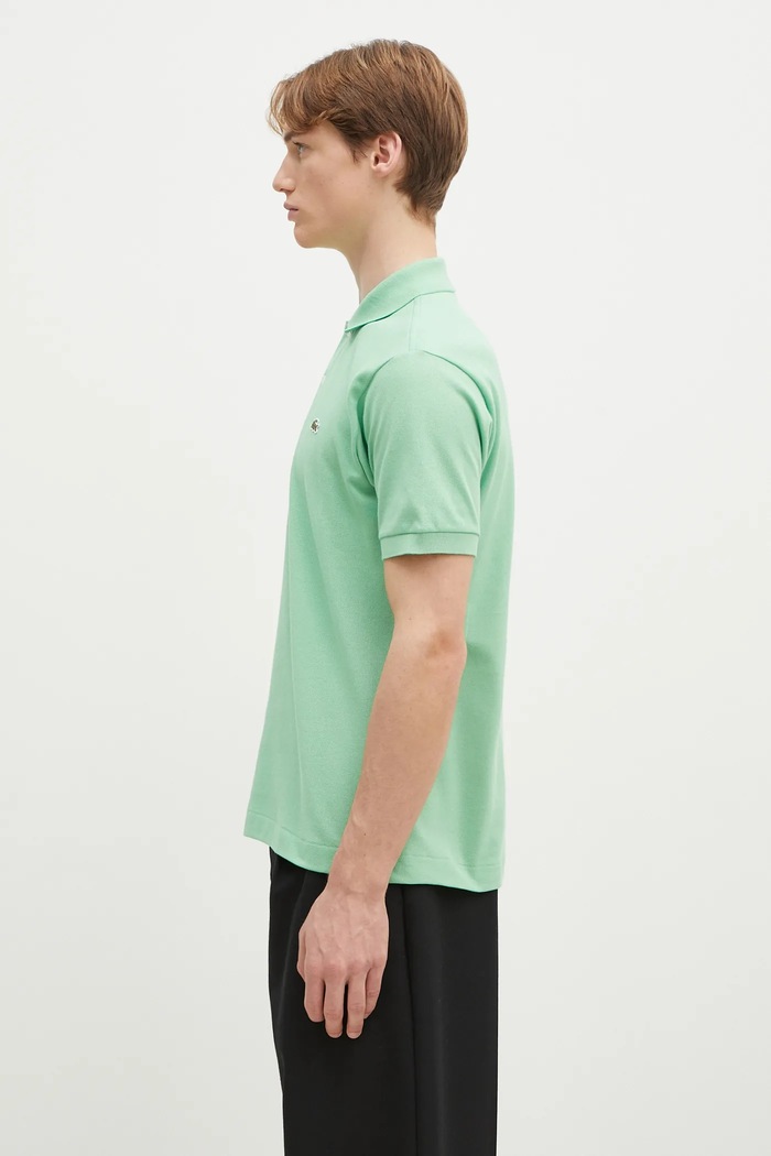 Bavlněné polo tričko Lacoste L1212 zelená AW25