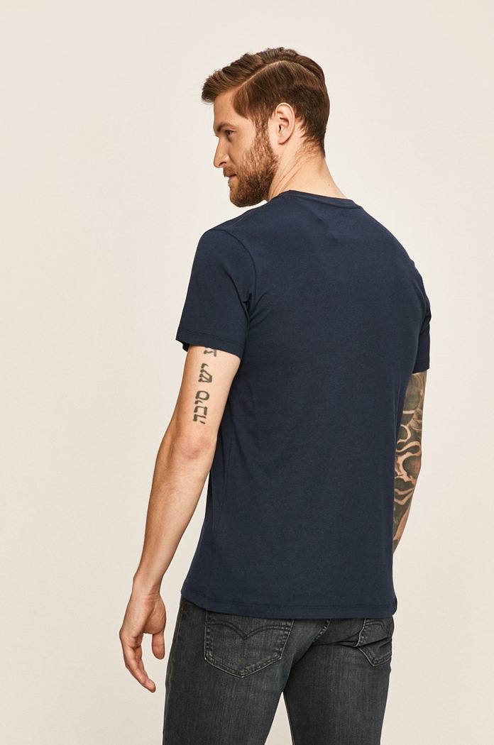 Odzież Pepe Jeans T-shirt PM500465 granatowy