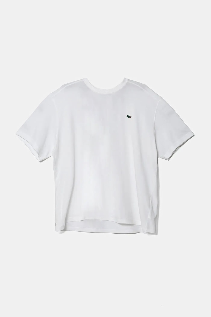 Lacoste t-shirt Ανδρικό βαμβακερό μπεζ TH7618